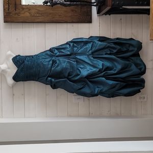 Cocktail Bridesmaid Homecoming long formal dress size M Teal color